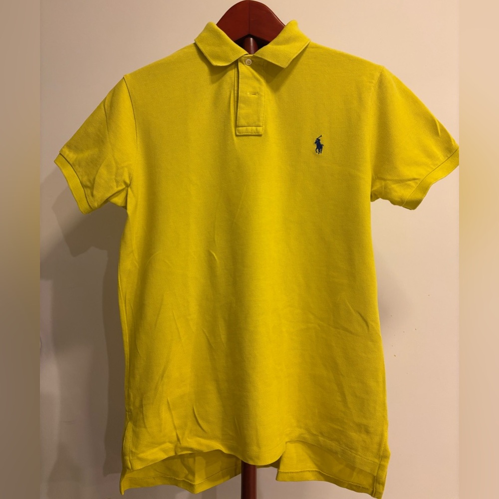 Yellow Polo Ralph Lauren Custom Fit Polo Medium
